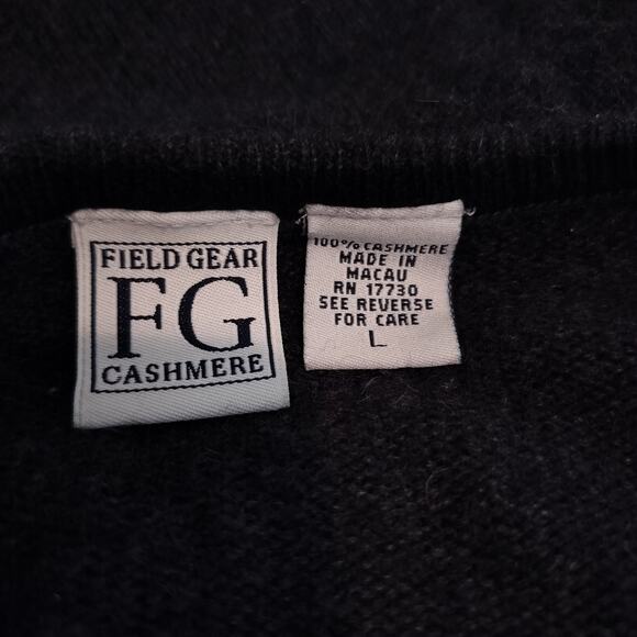 Field Gear Cashmere Sweater V Neck Pullover Soft Academia - Picture 7 of 7